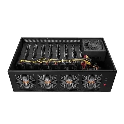 Máy khai thác điện Apexto ATX, Vỏ máy Pc khai thác ETH bằng hợp kim nhôm